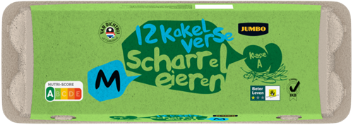 Jumbo Scharreleieren M 12 Stuks