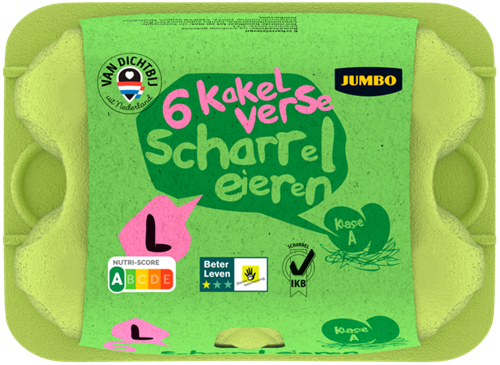 Jumbo Scharreleieren L 6 Stuks