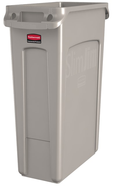 AFVALCONTAINER SLIM JIM GRIJS 87 LITER 1 Stuk