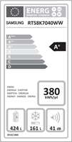 Samsung RF50A5202S9/EU amerikaanse koelkast Vrijstaand 495 l F Geborsteld staal, Zilver-1