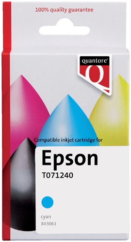 Inkcartridge Qua Eps T071240 blauw 1 Stuk