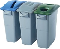 AFVALCONTAINER SLIM JIM GRIJS 87 LITER 1 Stuk-2