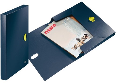 DOCUMENTENBOX LEITZ 4623 RECYCLE DONKER BLAUW 1 Stuk