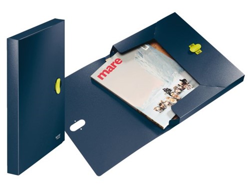 DOCUMENTENBOX LEITZ 4623 RECYCLE DONKER BLAUW 1 Stuk