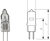 Halogeenlamp Philips Capsule 20W 12V fitting G4
