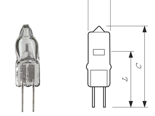 Halogeenlamp Philips Capsule 20W 12V fitting G4