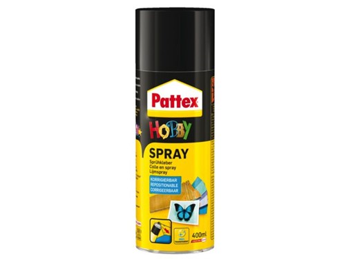 LIJM PATTEX HOBBY SPRAY NON-PERMANENT 400ML 1 Stuk-2
