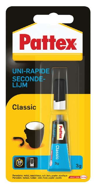 SECONDELIJM PATTEX TUBE 3GR 1 Stuk