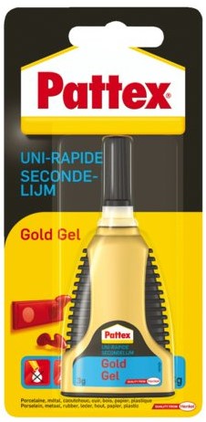 SECONDELIJM PATTEX GOLD GEL 3GR 1 Stuk