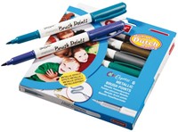 KLEURSTIFT BRUYNZEEL COLOREXPRESS METALLIC BRUSH 6 STUK-2