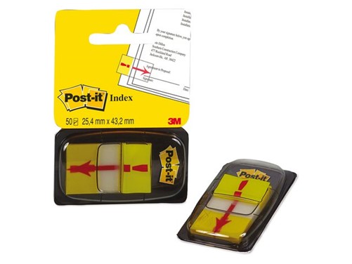 INDEXTABS 3M POST-IT 68033 UITROEPTEKEN 1 STUK