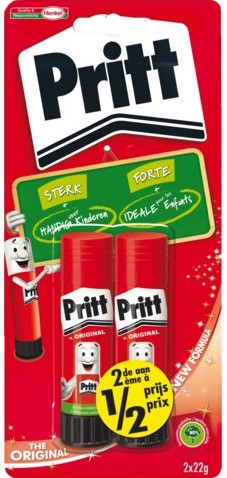 LIJMSTIFT PRITT 1565676 22GR 2E HALVE PRIJS 2 Stuk