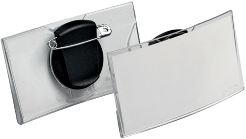 BADGE DURABLE 8124.19 CONVEX MET COMBIKLEM 40X75MM 1 Stuk