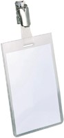 BADGE DURABLE 8002 MET CLIP 90X60MM 1 Stuk