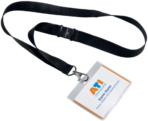 BADGE DURABLE 8600 +TEXTIELBAND 60X90MM 1 Stuk