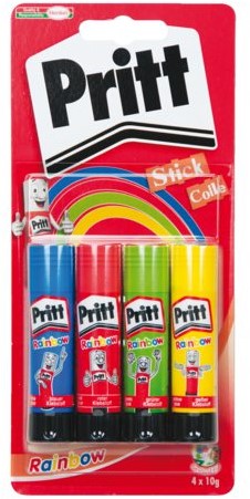LIJMSTIFT PRITT 2270013 10GR FUN COLORS 4 Stuk