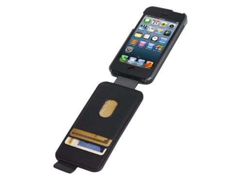 HOES KENSINGTON IPHONE 5 FLIP WALLET MARBLE ZWART 1 STUK