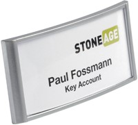 BADGE DURABLE CLASSIC MAGNEET 30X65MM ZILVERGRIJS 1 Stuk-2