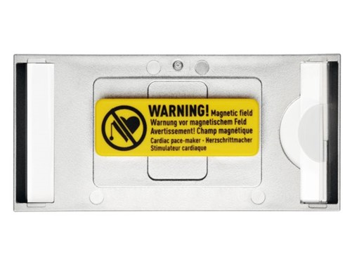 BADGE DURABLE CLASSIC MAGNEET 30X65MM ZILVERGRIJS 1 Stuk