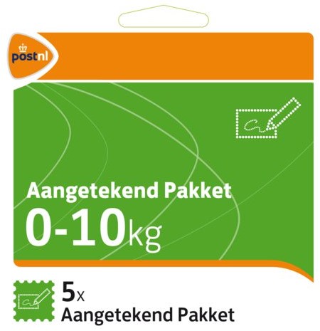 Pakketzegel aangetekend pakket zelfklevend 0-10 kg