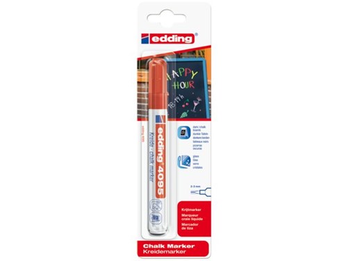 KRIJTSTIFT EDDING 4095/1 ROND 2-3MM ROOD 1 Stuk