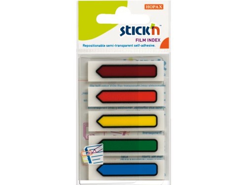 INDEXTABS STICK'N 45X12MMM PIJL ASS 5X20 STUK