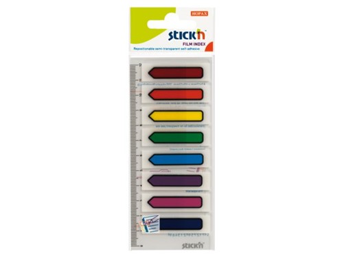 INDEXTABS STICK'N 45X12MMM PIJL ASS 8X15 STUK