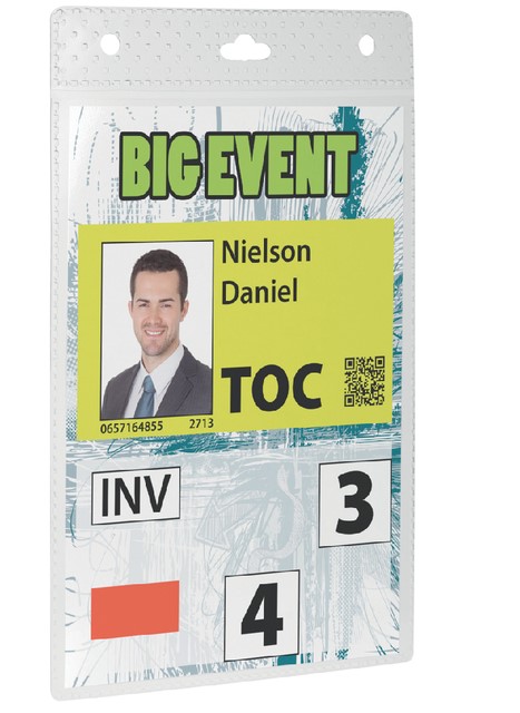 BADGE DURABLE EVENT A6 TRANSPARANT 20 Stuk