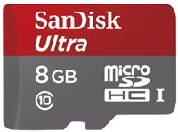 GEHEUGENKAART SANDISK MICRO SDHC 8GB CL10 1 STUK-2
