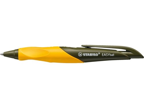 BALPEN STABILO EASYBALL RECHTS OLIJF/ORANJE
