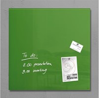 Glasbord Sigel magnetisch 480x480x15mm groen