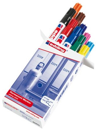 VILTSTIFT EDDING 3000 ROND 1.5-3MM ASS 10 Stuk