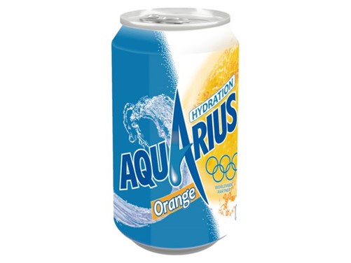FRISDRANK AQUARIUS ORANGE BLIKJE 0.33L 33 Centiliter