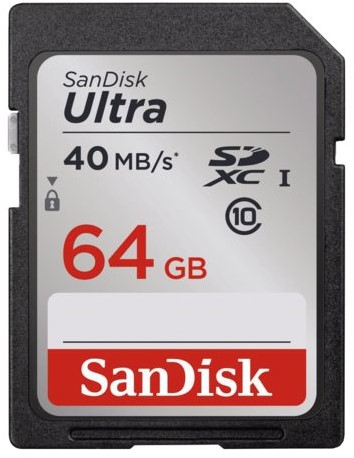 GEHEUGENKAART SANDISK SDXC 64GB CL10 1 STUK