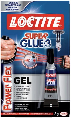 SECONDELIJM LOCTITE POWERFLEX GEL 3GR 1 Stuk