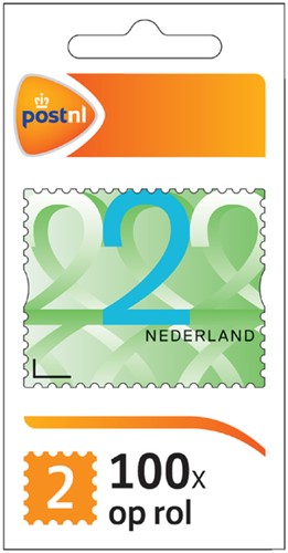 POSTZEGEL NL WAARDE 2 ZELFKLEVEND 100 STUKS 100 Stuk