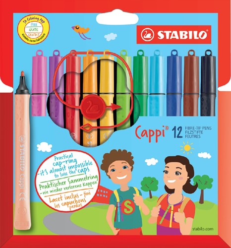 VILTSTIFT STABILO CAPPI 168/12-4 ASS 12 Stuk