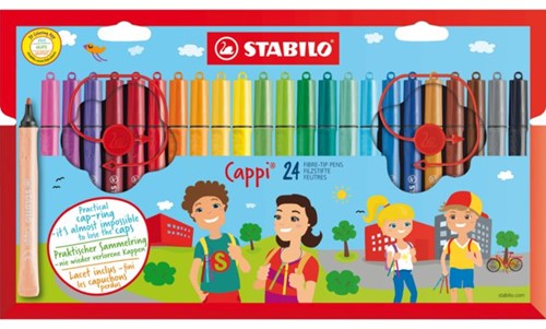 VILTSTIFT STABILO CAPPI 168/24-4 ASS 24 Stuk