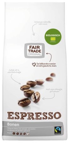 Koffie Fair Trade Original espresso bonen bio 1000gr
