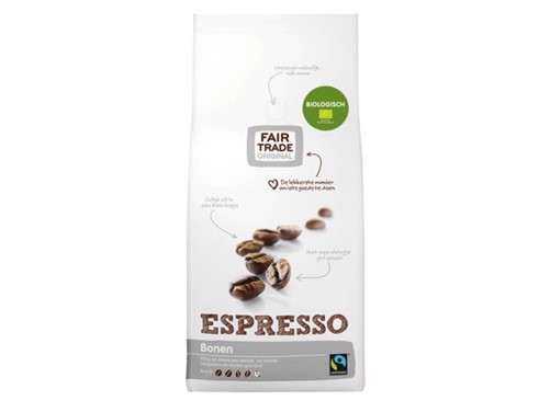 Koffie Fair Trade Original espresso bonen bio 1000gr