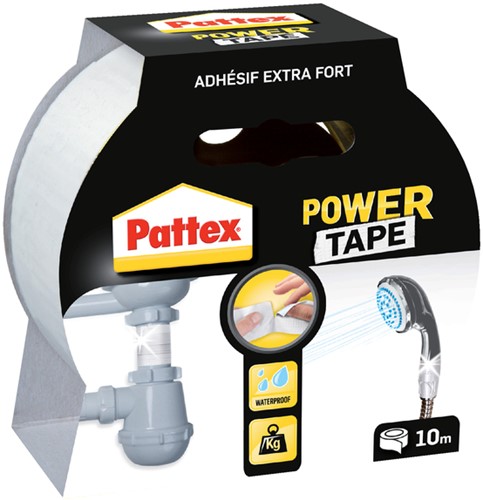 PLAKBAND PATTEX 50MMX10M POWER TAPE WIT 1 Stuk