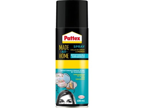 LIJM PATTEX HOBBY SPRAY NON-PERMANENT 400ML 1 Stuk