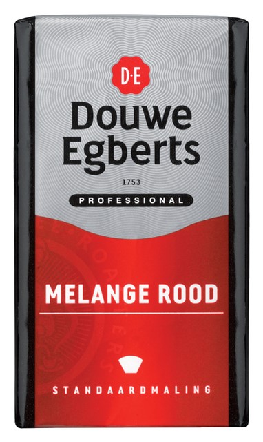 Koffie Douwe Egberts snelfilter Melange Rood 250gr 250 Gram