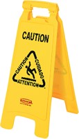 WAARSCHUWINGSBORD WET FLOOR CAUTION 67X28X4CM GEEL 1 Stuk