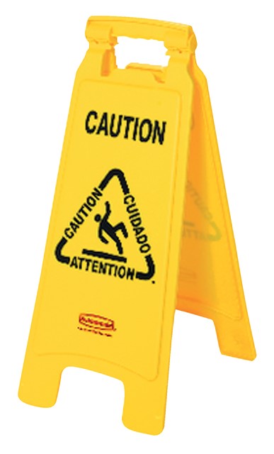 WAARSCHUWINGSBORD WET FLOOR CAUTION 67X28X4CM GEEL 1 Stuk