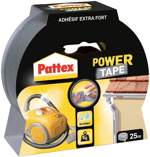 PLAKBAND PATTEX 50MMX25M POWER TAPE GRIJS 1 Stuk