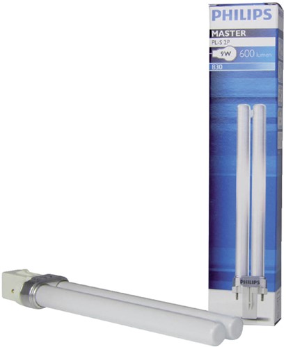 SPAARLAMP PHILIPS MASTER PL-S 7W 830 2P 1 Stuk