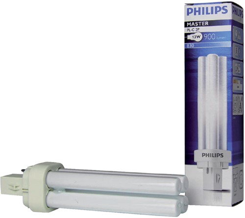 SPAARLAMP PHILIPS MASTER PL-C 13W 830 2P 1 Stuk