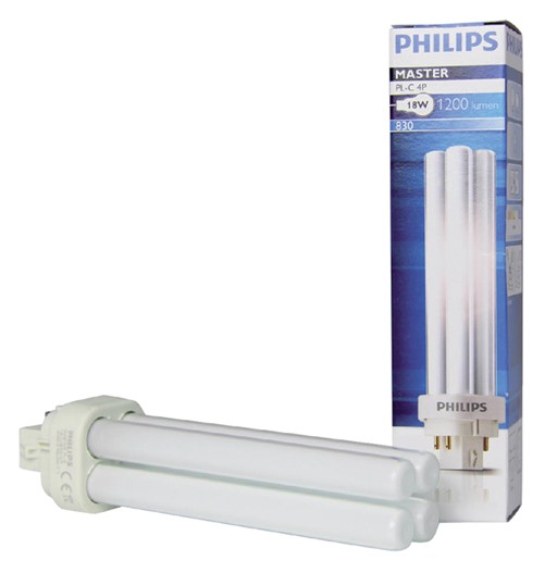 SPAARLAMP PHILIPS MASTER PL-C 18W 830 4P 1 Stuk
