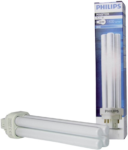 SPAARLAMP PHILIPS MASTER PL-C 26W 830 4P 1 Stuk